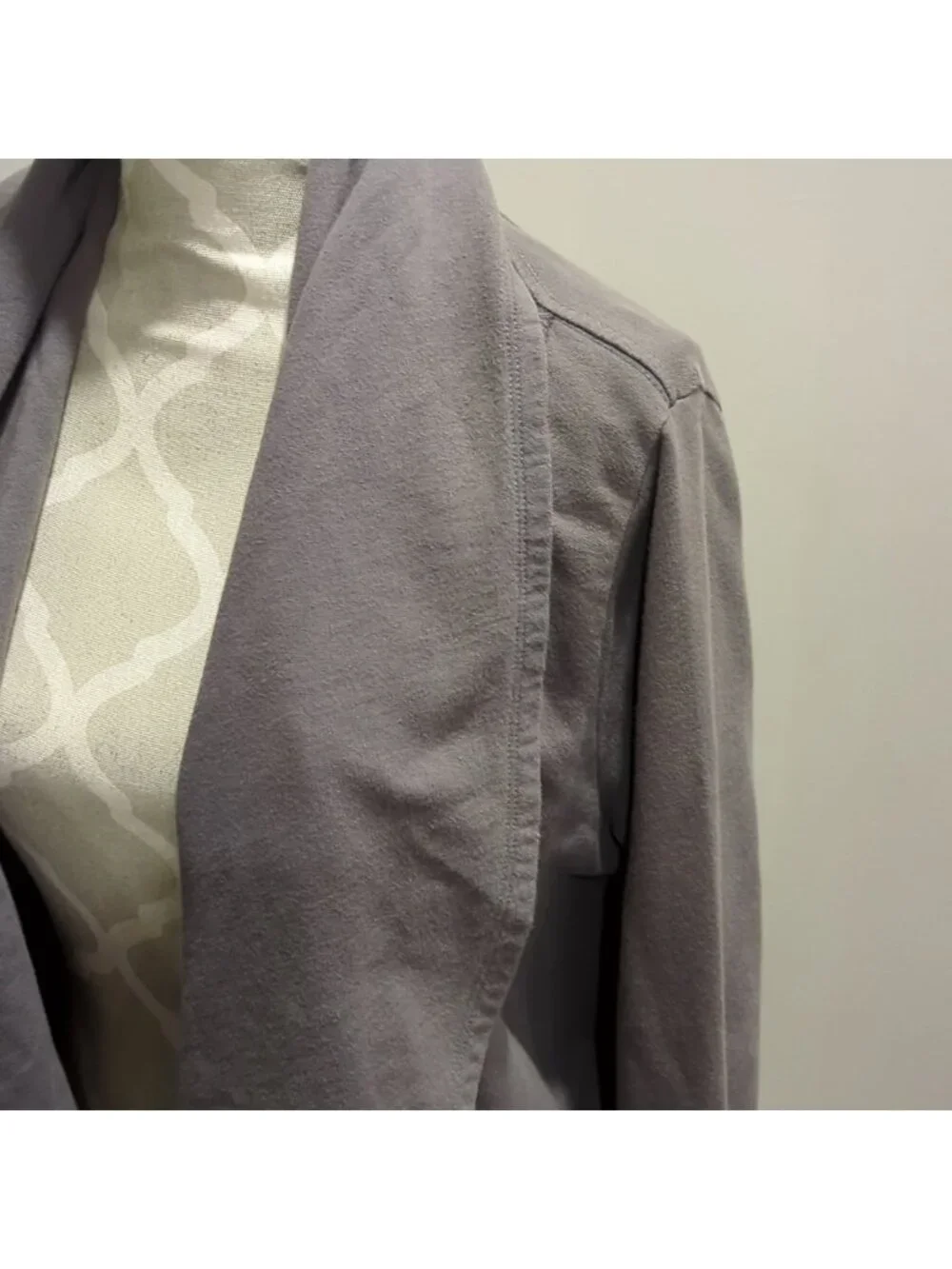 Mono B grey open cardigan with pockets